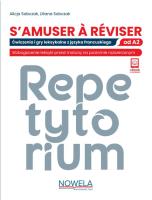 Okładka książki S'amuser A Reviser Ćwiczenia i gry leksykalne z języka francuskiego A2