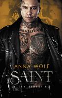 Saint. Autor: Anna Wolf. SmakLiter.pl Okładka książki Saint