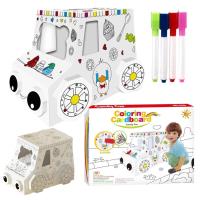 Opakowanie Samochód do lodów kartonowy do malowania