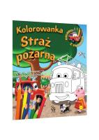 Samochodzik Franek. Kolorowanka. Straż pożarna. Autor: Wojciech Górski. SmakLiter.pl Okładka książki Samochodzik Franek. Kolorowanka. Straż pożarna