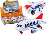 Samolot pasażerski że światłem i dźwiękiem biały. Wydawca: Leantoys. SmakLiter.pl Opakowanie Samolot pasażerski że światłem i dźwiękiem biały
