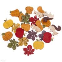 Samoprzylepne drewniane motywy jesienne 20szt. Wydawca: Dalprint. SmakLiter.pl Opakowanie Samoprzylepne drewniane motywy jesienne 20szt