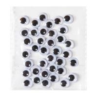 Opakowanie Samoprzylepne ruchome oczka 8 mm 36 szt.