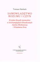 Samowładztwo rozumu i czyn. Autor: Tomasz Herbich. SmakLiter.pl Okładka książki Samowładztwo rozumu i czyn