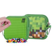 Opakowanie Saszetka na Suwa Zielona Kratka z zielonym panelem