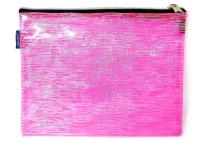 Opakowanie Saszetka na zamek różowa przezroczysta