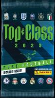 Saszetka z kartami Top Class 2023. Wydawca: Panini. SmakLiter.pl Opakowanie Saszetka z kartami Top Class 2023