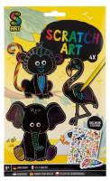 Opakowanie Scratch Art zwierzątka do rysowania 4 sztuki