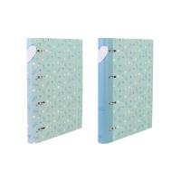 Opakowanie Segregator A4 4-ringowy na gumkę z wkładem w linie i przekładkami sweet blue