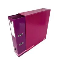 Opakowanie Segregator A4 z dźwignią z pudełkiem classic stripes fuksja