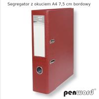 Opakowanie Segregator A4 z okuciem 7,5cm bordowy