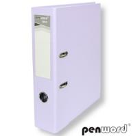 Opakowanie Segregator A4 z okuciem 7,5cm fioletowy pastelowy