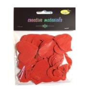 Opakowanie Serca czerwone z pianki samoprzylepnej 66szt