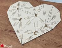 Opakowanie Serce części mowy