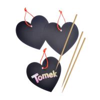 Opakowanie Serduszka zawieszki zdrapka 3szt