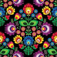 Opakowanie Serwertki Folk czarne 33x33cm 20szt