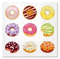 Opakowanie Serwertki Smaczne pączki 33x33cm 20szt