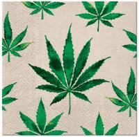 Opakowanie Serwertki We Care Marihuana 33x33cm 20szt