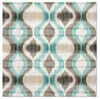 Opakowanie Serwetki African Vibe turkusowe 33x33cm 20szt