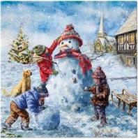 Opakowanie Serwetki Bałwan 33x33cm 20szt