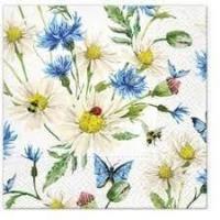 Opakowanie Serwetki Biedronka w stokrotkach 33x33cm 20szt