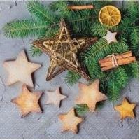 Opakowanie Serwetki Cynamonowe gwiazdki 33x33cm 20szt