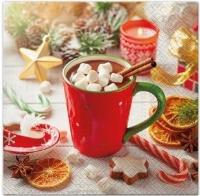 Opakowanie Serwetki Czekolada z piankami 33x33cm 20szt