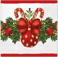 Opakowanie Serwetki Czerwona bombka 33x33cm 20szt