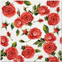 Opakowanie Serwetki Czerwone Róże 33x33cm 20szt