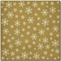 Opakowanie Serwetki Gwiazdki złote 33x33cm 20szt