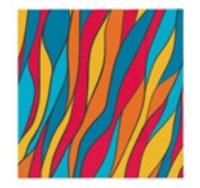 Opakowanie Serwetki Kolorowy płomień 33x33cm 20szt