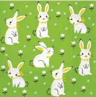 Opakowanie Serwetki Króliczki Wielkanocne 33x33cm 20szt