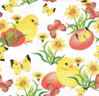 Opakowanie Serwetki Kurczaki i motyle 33x33cm 20szt