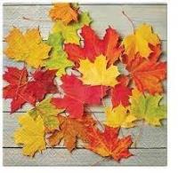 Opakowanie Serwetki Liście na drewnie 33x33cm 20szt