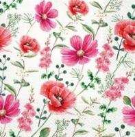 Opakowanie Serwetki Malinowy Kwiat 33x33cm 20szt