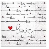 Opakowanie Serwetki Miłość 33x33cm 20szt