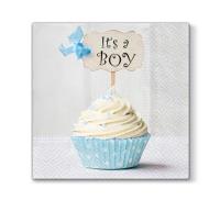 Opakowanie Serwetki Niebieska babeczka 33x33cm 20szt