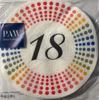 Opakowanie Serwetki okrągłe 18-nastka 32cm 12szt