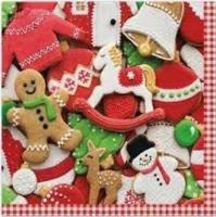 Opakowanie Serwetki Piernikowe ubrania 33x33cm 20szt