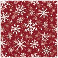 Opakowanie Serwetki Płatki śniegu czerwone 33x33cm 20szt