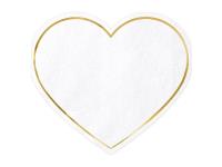 Opakowanie Serwetki Serce 14.5x12.5cm 20szt