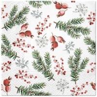 Opakowanie Serwetki Świąteczne jagody 33x33cm 20szt