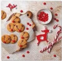 Opakowanie Serwetki Świąteczne pierniki 33x33cm 20szt