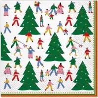 Opakowanie Serwetki Świąteczny gwar 33x33cm 20szt