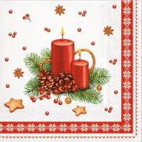 Opakowanie Serwetki Świeczki z ramką 33x33cm 20szt