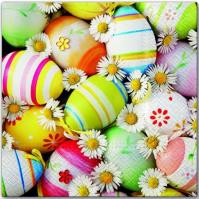 Opakowanie Serwetki TL665000 Daisies among Eggs  Wielkanoc