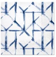 Opakowanie Serwetki Watercolor Grid niebieskie 33x33cm 20szt