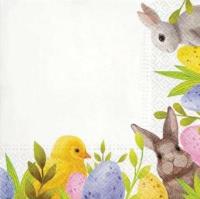 Opakowanie Serwetki Zające 33x33cm 20szt