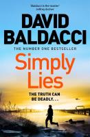 Simply Lies. Autor: David Baldacci. SmakLiter.pl Okładka książki Simply Lies