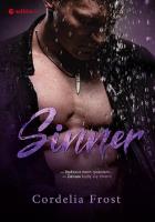 Sinner. Autor: Cordelia Frost. SmakLiter.pl Okładka książki Sinner